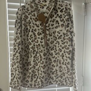 Kori leopard pullover brand new!